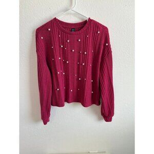 Shein Sweater‎ with little pearl beads Size M